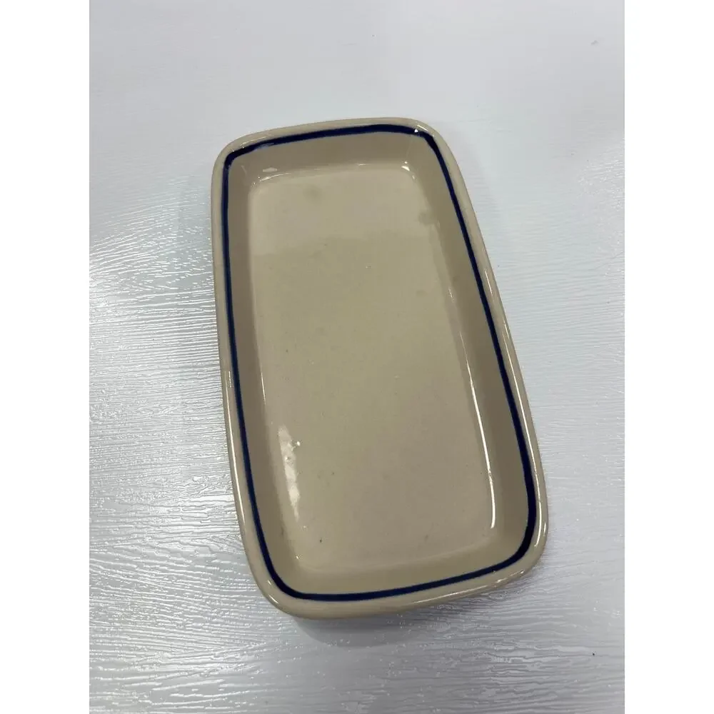 Manufaktura Polish Pottery Butter Dish with Lid Boleslawiec Hand Made Painted